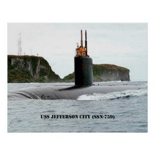 USS JEFFERSON CITY (SSN 759) POSTERS