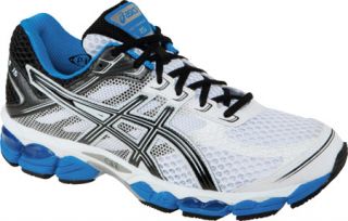 Mens ASICS GEL Cumulus® 15   White/Black/Royal Running Shoes