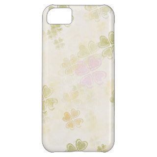 Light Green Clovers iPhone 5C Cover