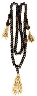 Yak Bone Tibetan Mala (Prayer Beads) Brown 108 Beads with Counters Health & Personal Care