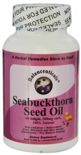 Balanceuticals   Sea Buckthorn Seed Oil 500 mg.   60 Softgels