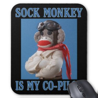 Co Pilot Monkey Mousepad