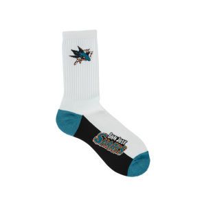 San Jose Sharks For Bare Feet Crew White 506 Sock