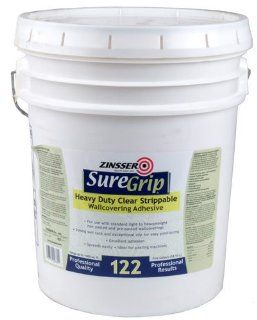 ZINSSER 02880 5G SUREGRIP 122 HEAVY DUTY CLEAR STRIPPABLE WALL COVERING ADHESIVE Electronics