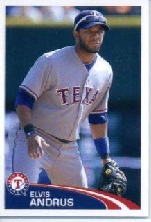 2012 Topps Baseball MLB Sticker #122 Elvis Andrus Texas Rangers Sports Collectibles