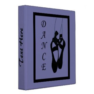 Dance Ballet Shoes En Pointe 1" Binder