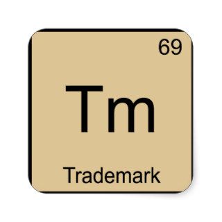 Tm   Trademark Funny Chemistry Element Symbol Tee Sticker