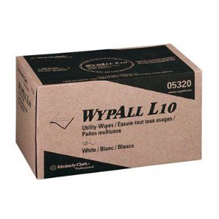 WYPALL L10 Utility Wipers, 9 x 10.5, Pop Up, White, 125 per Box   Household Cleaning Wipes And Cloths