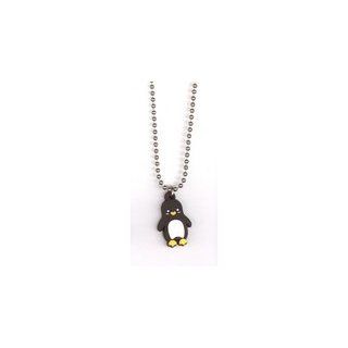 Krisgoat   Adorable Penguin Rubber Pendant Necklace Chain   17" Automotive
