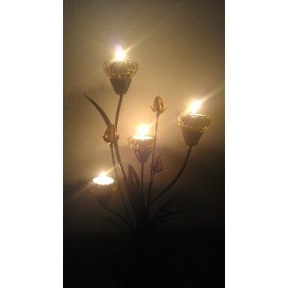 Gifts & Decor Tiger Lily Tealight Candle Holder Wedding Centerpiece   Tea Light Holders