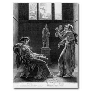 Phaedra and Oenone, illustration Act I Post Cards