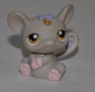 Rat #116 (Grey, Brownish Eyed) Littlest Pet Shop (Retired) Collector Toy   LPS Collectible Replacement Single Figure   Loose (OOP Out of Package & Print) 
