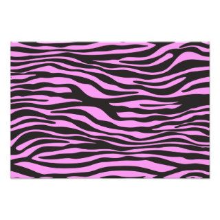 Animal Print, Zebra Stripes   Black Pink Art Photo