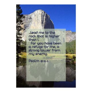 Psalm scripture mountain prayer card personalized invite