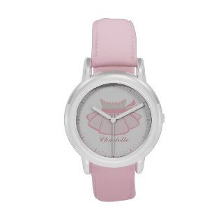 Pink Ballet Tutu Personalized Wristwatches