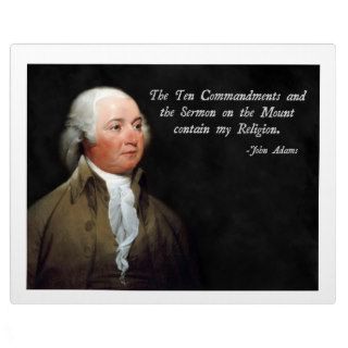John Adams Ten Commandments Photo Plaques