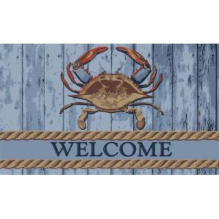 Home Dynamix Fiesta Crab Multi 18 in. x 30 in. Outdoor Coir Welcome Mat 1A 780