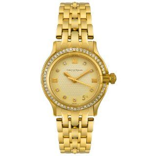 Christian Bernard Women's NT134ZFI 5th Collection Cubic Zirconia Yellow Gold Tone Watch Watches