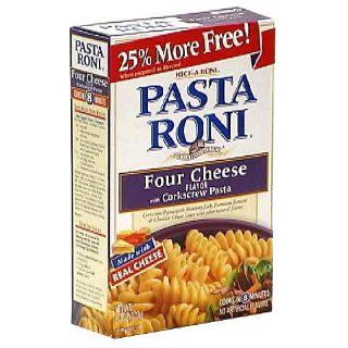 Pasta Roni Pasta Roni, Four Cheese Flavor with Corkscrew Pasta, 4.8 oz (136 g)  Noodle And Pasta Prepared Meals  Grocery & Gourmet Food