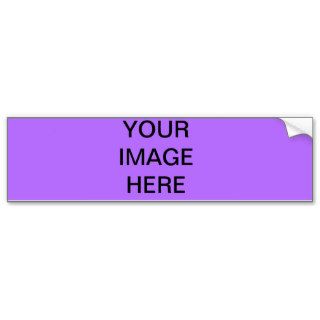 Create Your Own Custom Template Purple Background Bumper Sticker