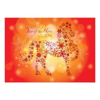 2014 Chinese New Year of the Horse Invitation Card