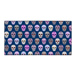 Colorful Day of the Dead Sugar Skull Pattern 3 Ring Binder