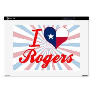 I Love Rogers, Texas Laptop Decal