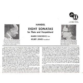 Handel Eight Flute Sonatas   Box Set of 2 Mono Ultra High Fidelity Records Handel, Helsey Jones   Harpsichord, Mario Duschenes Music