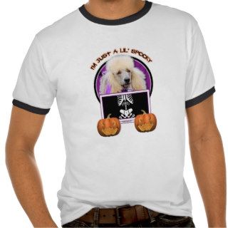 Halloween   Just a Lil Spooky   Poodle   Champagne T Shirt