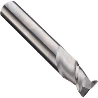 Niagara Cutter 61350 Carbide Square Nose End Mill, Inch, Uncoated (Bright) Finish, Finishing Cut, 45 Degree Helix, 2 Flutes, 1.5" Overall Length, 0.125" Cutting Diameter, 0.125" Shank Diameter