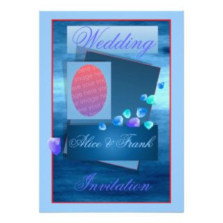 Blue Ocean Wedding Invitation