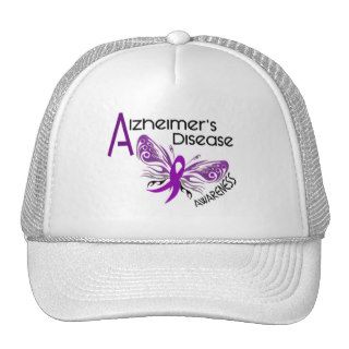 Alzheimer's Disease BUTTERFLY 3 Awareness Mesh Hat