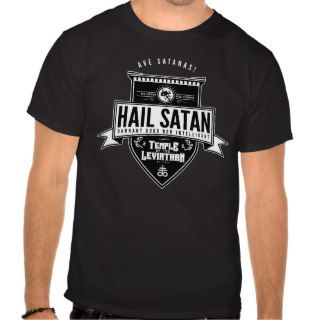 Hail Satan Badge T Shirts