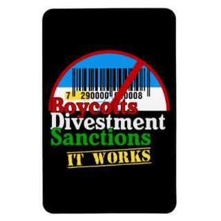 Boycotts Divestment Sanctions Avoid barcode 729 Vinyl Magnets