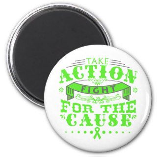 Lyme Disease Take Action Fight For The Cause Refrigerator Magnets