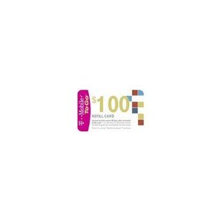 T Mobile To Go Prepaid $100 Refill Card Cell Phones & Accessories