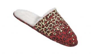Reef Eski Slippers, Red/Leopard, XS (4 5) Scuffs Slippers Shoes