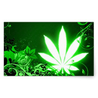 hi fi marijuana leaf sticker