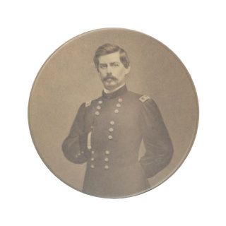 American Civil War General George B McClellan Beverage Coasters