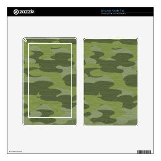 Army Green Camouflage Pattern Kindle Fire Decals