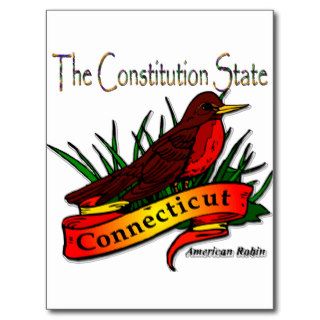 Conn Robin The Constitution State Postcard
