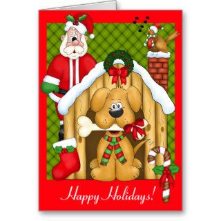 Christmas Dog Photo Frame Greeting Cards