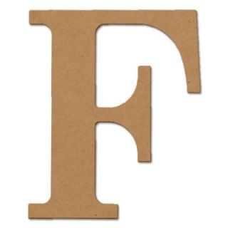 Design Craft MIllworks 8 in. MDF Classic Wood Letter (F) 47365