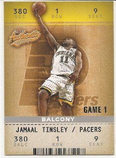 Jamaal Tinsley 2002 03 Fleer Authentix Balcony #131/250 Indiana Pacers Parallel Card #43 
