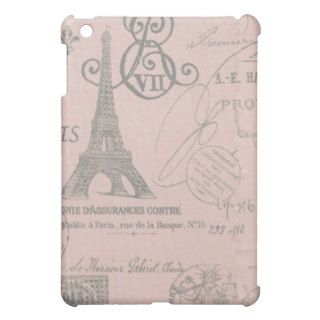Chic Vintage Floral Paris Eiffel Tower Case For The iPad Mini