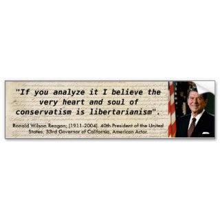 Ronald Reagan Quote Bumper Stickers