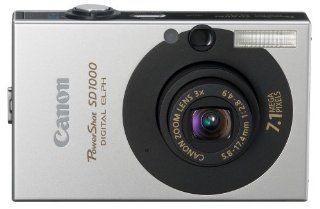 Canon PowerShot SD1000 7.1MP Digital Elph Camera with 3x Optical Zoom (Black)  Point And Shoot Digital Cameras  Camera & Photo
