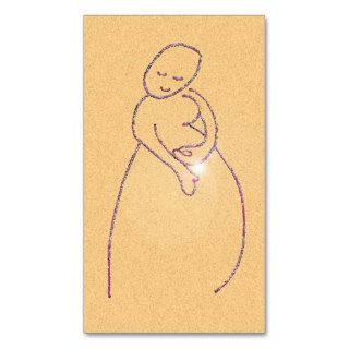 Pregnancy announcement business card template