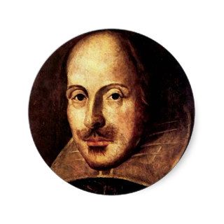 William Shakespeare Portrait Sticker