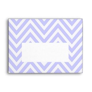 Lilac White Chevron Zig Zag Print A7 Envelope